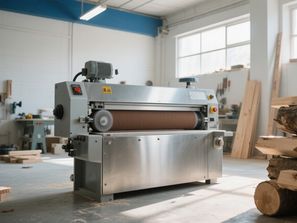 A sander preparing a wooden surface for varnish